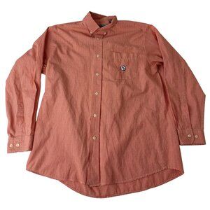 Campus Specialties Men's Clemson University Tigers Button Down Shirt CU M Orange